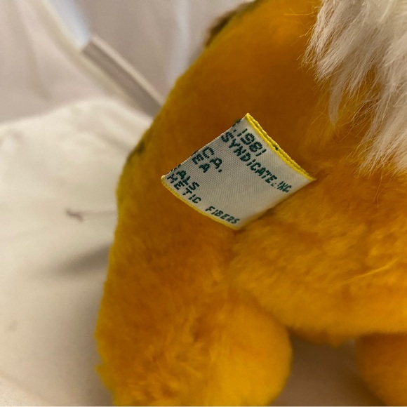 Vintage Garfield Easter Bunny Rabbit Ears Fishing Pole Dangling Carrot Dakin - Picture 13 of 15